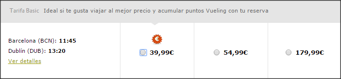 Vuelo de Vueling en oferta. 