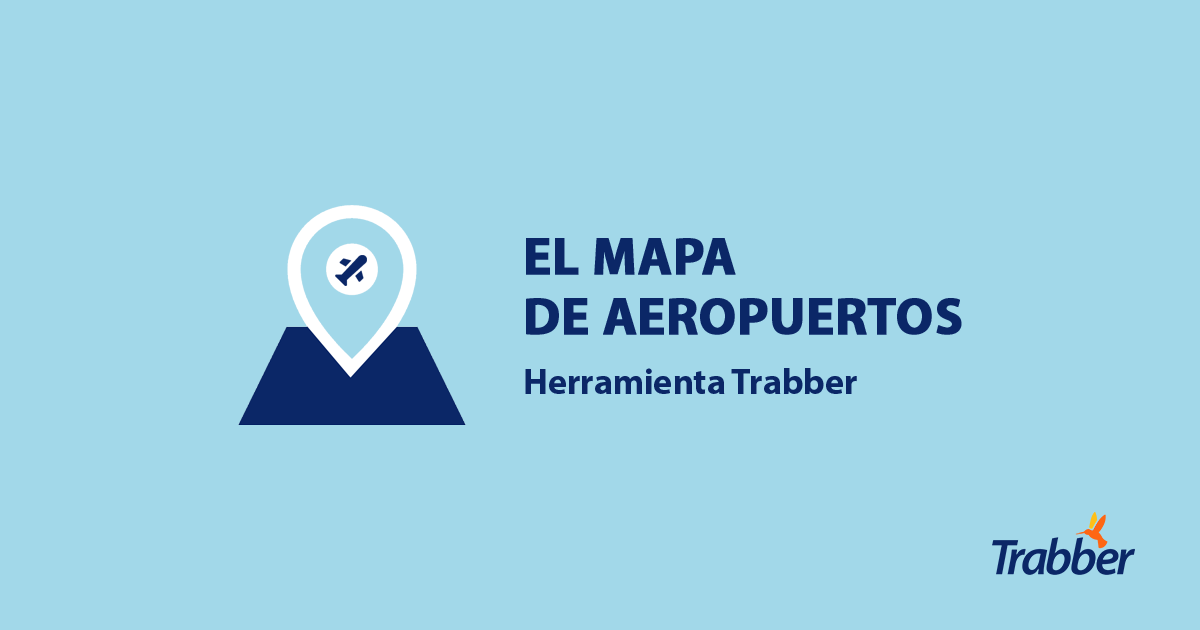 Mapa de aeropuertos de Trabber