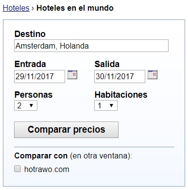ejemplo navegador hoteles en el mundo
