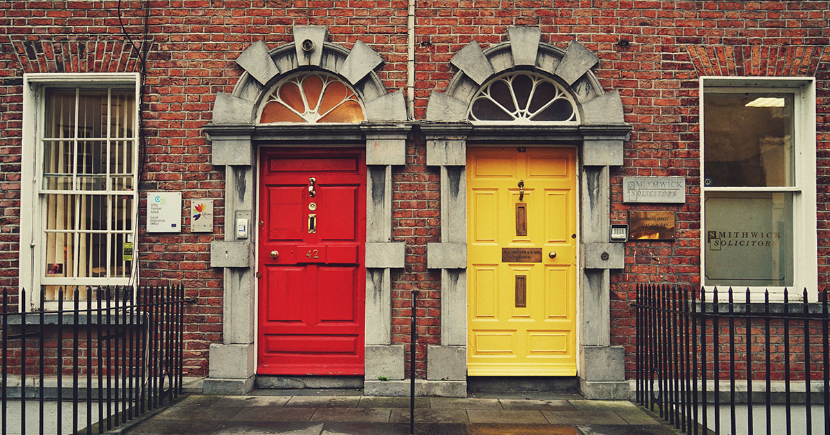 Puertas de colores, Dublín.